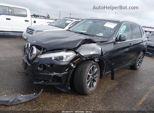 5UXKR0C32H0V84562 2017 BMW X5 Black Առջևի ձախ երեք քառորդ տեսարան