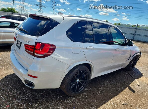 5UXKR0C35H0V81221 2017 BMW X5 White Задня права чверть