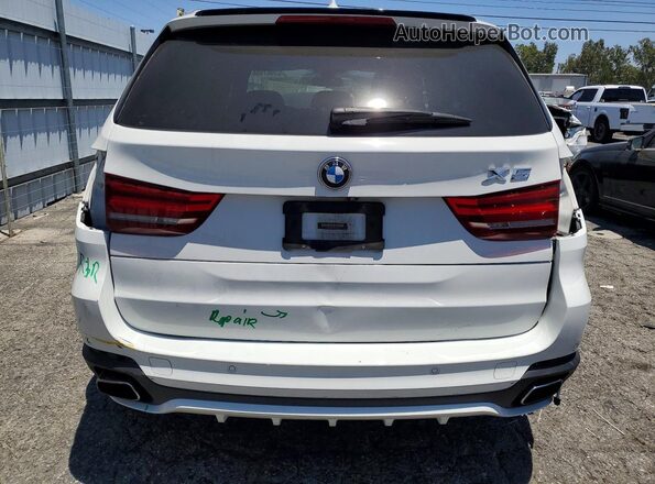 5UXKR0C36H0X81590 2017 BMW X5 White Rear view