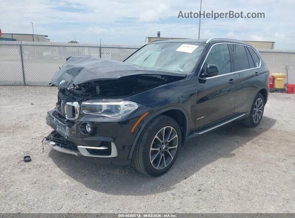 5UXKR0C39H0V76894 2017 BMW X5 Black წინა მარცხენა ხედი სამი მეოთხედიდან