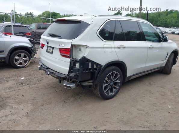 5UXKR0C53JL075554 2018 BMW X5 White უკანა მარჯვენა