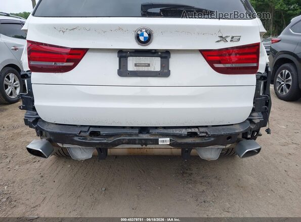 5UXKR0C53JL075554 2018 BMW X5 White წინა ხედი