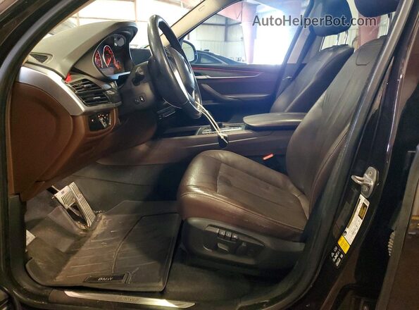 5UXKR0C55G0P19940 2016 BMW X5 Brown Front interior view