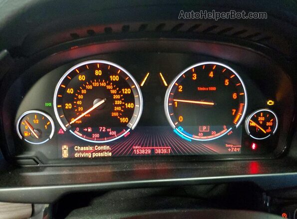 5UXKR0C55G0P19940 2016 BMW X5 Brown Instrument cluster view