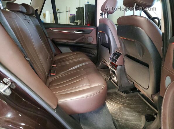 5UXKR0C55G0P19940 2016 BMW X5 Brown Rear interior view