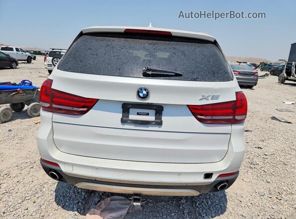 5UXKR0C55H0V65067 2017 BMW X5 White Widok z tyłu