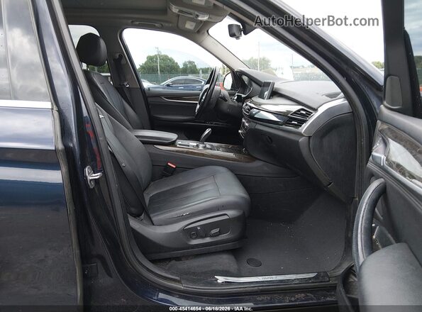5UXKR0C56G0P22913 2016 BMW X5 Синий Вид салона спереди