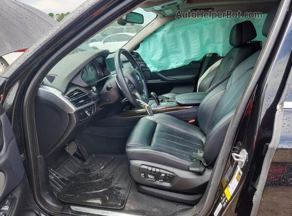 5UXKR0C56G0U10669 2016 BMW X5 Black Вид салону спереду