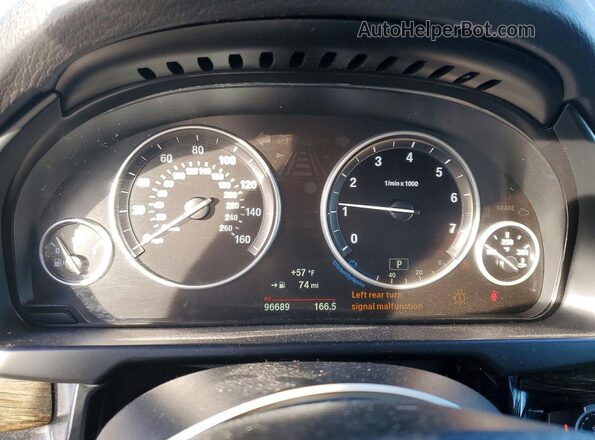 5UXKR0C56H0U52583 2017 BMW X5 Black Вид щитка приладів