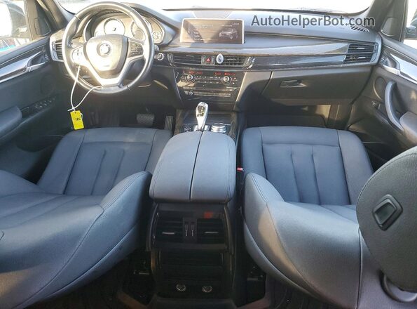 5UXKR0C56H0U52583 2017 BMW X5 Black Вид панелі приладів