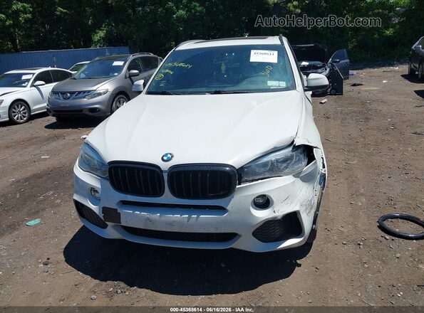 5UXKR0C58G0U07854 2016 BMW X5 White ხელსაწყოთა პანელის ხედი
