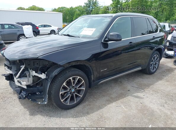 5UXKR0C5XJ0Y05185 2018 BMW X5 Black წინა მარცხენა ხედი სამი მეოთხედიდან