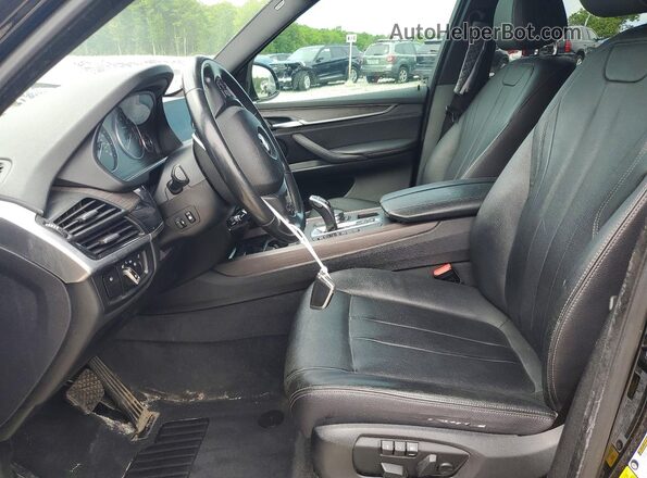 5UXKR0C5XJL074272 2018 BMW X5 Black წინა სალონის ხედი