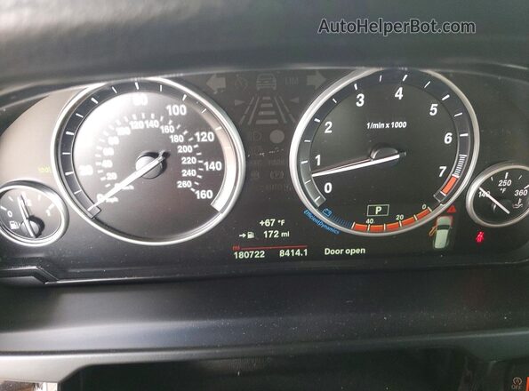 5UXKR2C32H0X04646 2017 BMW X5 White Вид щитка приладів