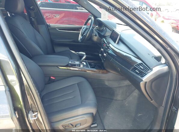 5UXKR2C34H0U22184 2017 BMW X5 Black წინა სალონის ხედი