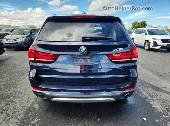 5UXKR2C39H0X05678 2017 BMW X5 Синий Вид сзади