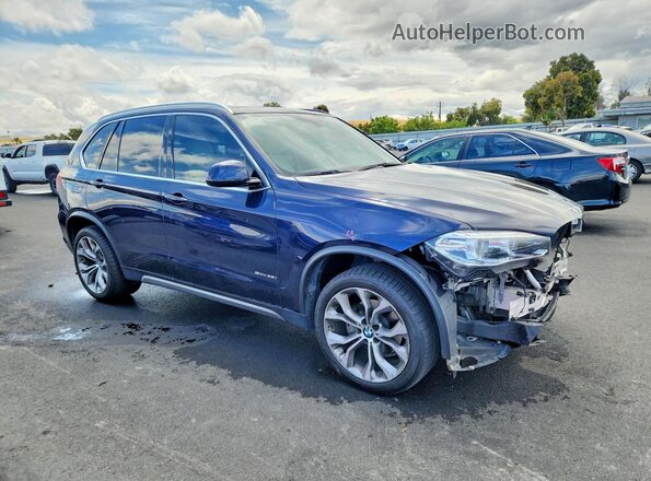 5UXKR2C39H0X05678 2017 BMW X5 Синий Передняя правая четверть