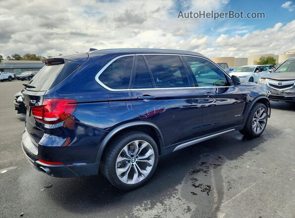 5UXKR2C39H0X05678 2017 BMW X5 Синий Задняя правая четверть