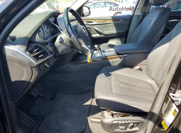 5UXKR2C50G0R72689 2016 BMW X5 Black Widok wnętrza z przodu
