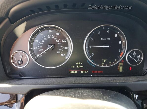 5UXKR2C50G0R72689 2016 BMW X5 Black Widok zestawu wskaźników