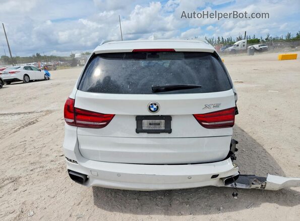 5UXKR2C50H0U19722 2017 BMW X5 White უკანა ხედი