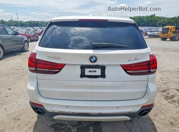 5UXKR2C53H0U19407 2017 BMW X5 White Rear view