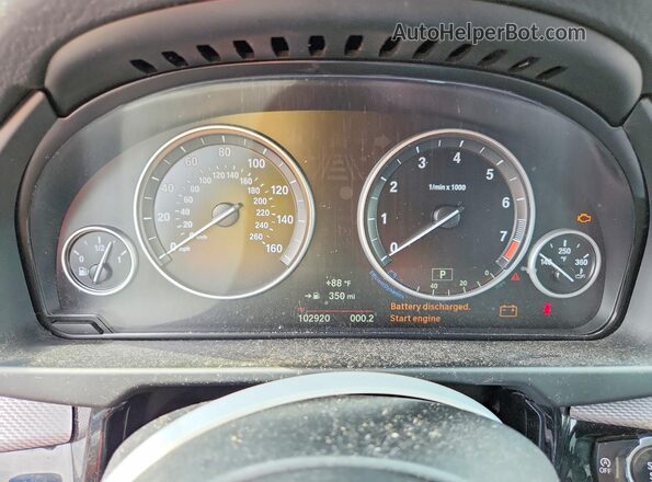 5UXKR2C54G0R72565 2016 BMW X5 Silver Вид щитка приладів