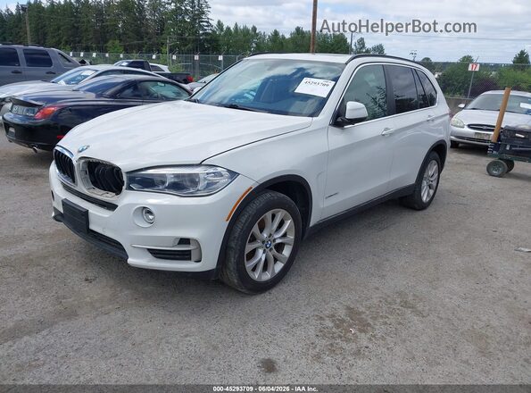 5UXKR2C5XG0H41723 2016 BMW X5 White Առջևի ձախ երեք քառորդ տեսարան