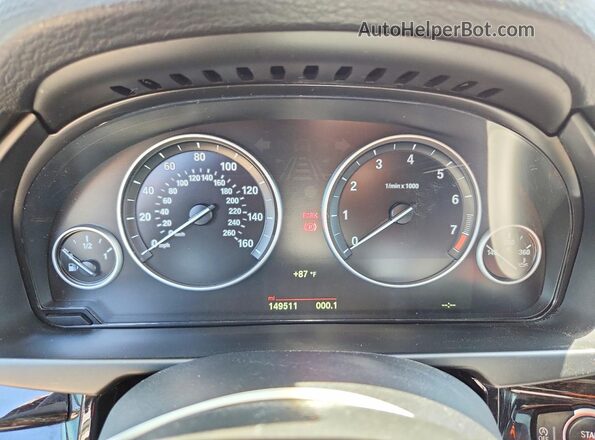 5UXKR2C5XJ0X10069 2018 BMW X5 White Widok zestawu wskaźników