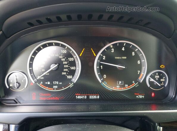 5UXKR6C53G0J79927 2016 BMW X5 Charcoal Вид щитка приладів