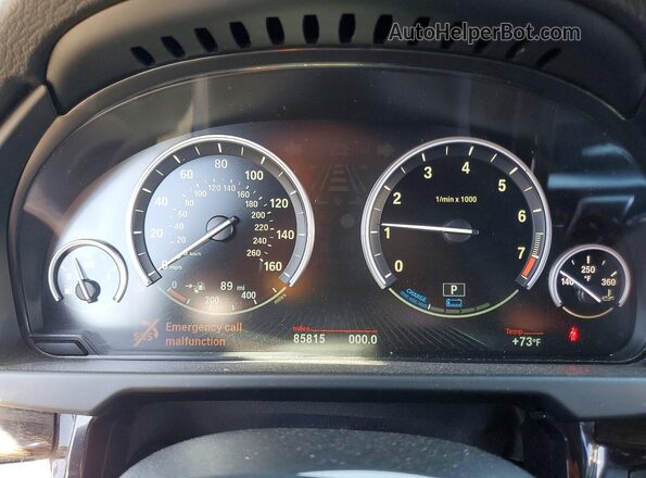 5UXKT0C30H0S81264 2017 BMW X5 Black Widok zestawu wskaźników