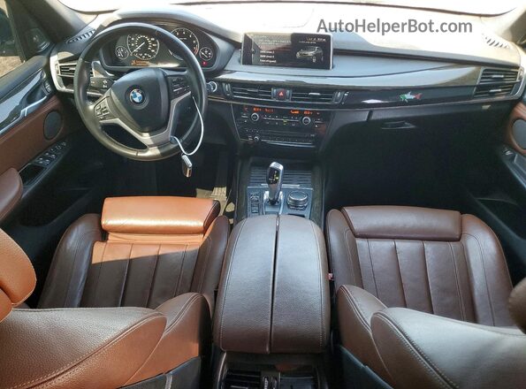 5UXKT0C30H0S81264 2017 BMW X5 Black Widok deski rozdzielczej