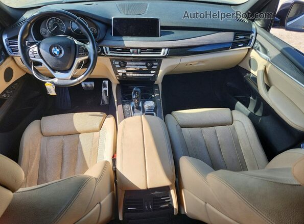5UXKT0C30H0S81684 2017 BMW X5 Gold Առջևի վահանակի տեսք