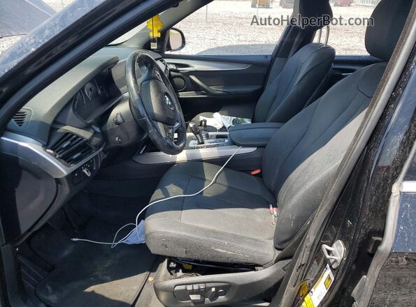 5UXKT0C31H0S81595 2017 BMW X5 Black Widok wnętrza z przodu