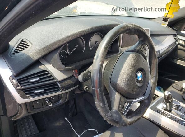 5UXKT0C31H0S81595 2017 BMW X5 Black Widok zestawu wskaźników