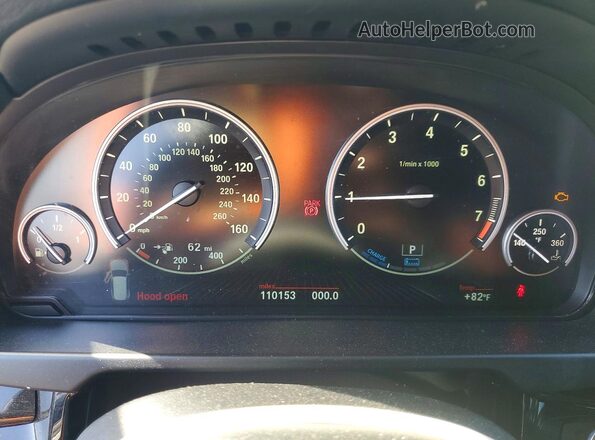 5UXKT0C35H0V96965 2017 BMW X5 White Widok zestawu wskaźników