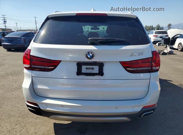 5UXKT0C35H0V96965 2017 BMW X5 White Widok z tyłu