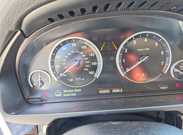 5UXKT0C52G0S78902 2016 BMW X5 White ხელსაწყოთა პანელის ხედი
