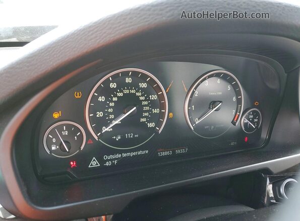 5UXKT0C53G0S76110 2016 BMW X5 Gray Вид щитка приладів