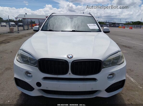5UXKT0C53G0S78066 2016 BMW X5 White Вид щитка приладів