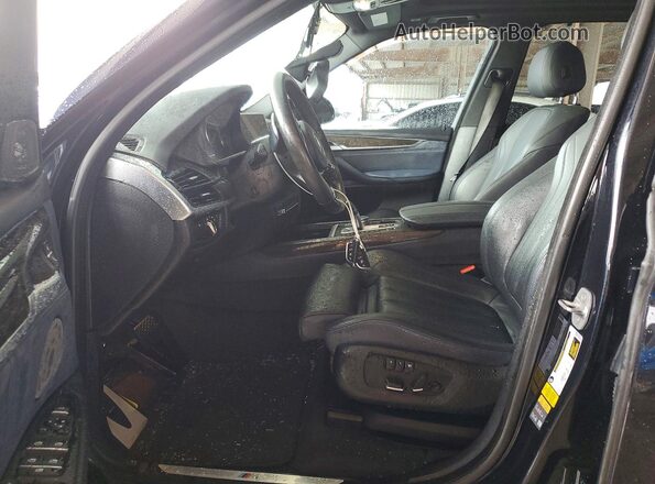 5UXKT0C53H0S80420 2017 BMW X5 Черный Вид салона спереди