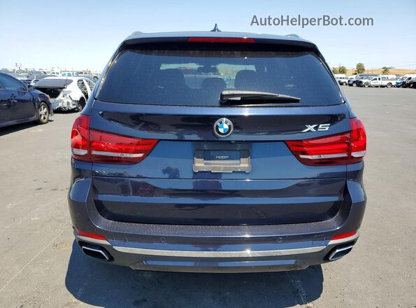 5UXKT0C56J0W01937 2018 BMW X5 Blue უკანა ხედი