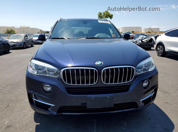 5UXKT0C56J0W01937 2018 BMW X5 Blue წინა ხედი