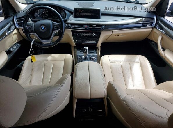 5UXKT0C57G0F75473 2016 BMW X5 Brown Առջևի վահանակի տեսք