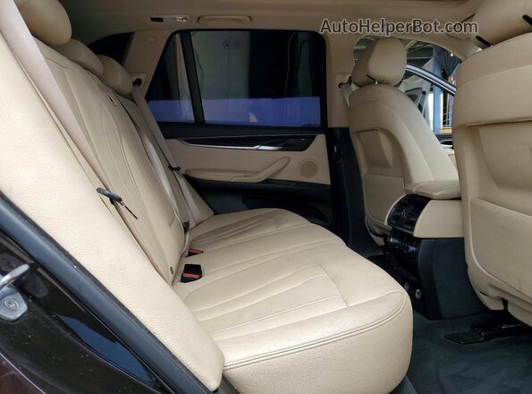 5UXKT0C57G0F75473 2016 BMW X5 Brown Հետևի նստատեղերի տեսք