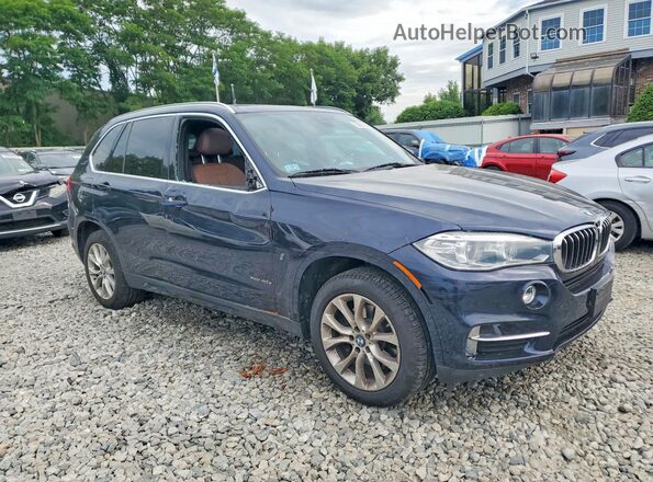 5UXKT0C5XJ0W02122 2018 BMW X5 Blue Передня права чверть