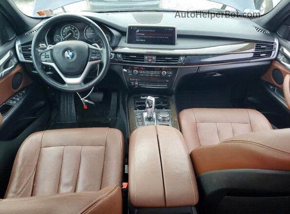 5UXKT0C5XJ0W02122 2018 BMW X5 Blue Вид панелі приладів