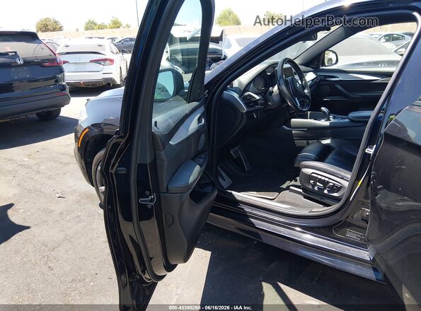 5UXKU0C57G0F92884 2016 BMW X6 Black Widok wnętrza z przodu