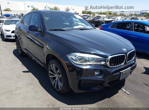 5UXKU0C57G0F92884 2016 BMW X6 Black Widok wnętrza z tyłu