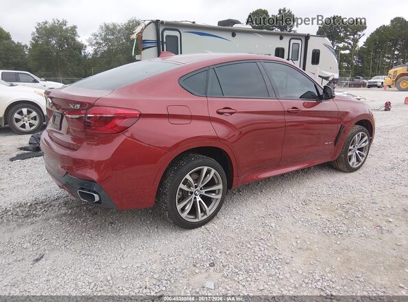 5UXKU2C32H0U29309 2017 BMW X6 Red Tył prawy